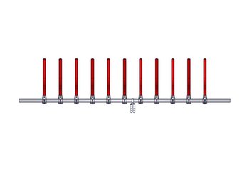 Materiels - Matériel d'élevage - autre - LS CONFORT PLUS VL 12P./5M L.5.45M ROUGE SANS EMBOUT