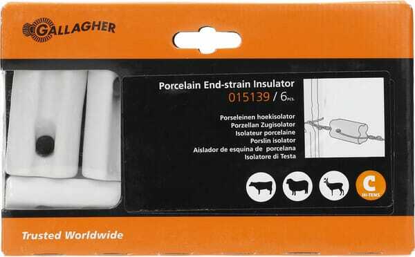 Pièces agricoles - Cloture,Jardin & Sylviculture - 6 Isol. coin porcelaine rect.