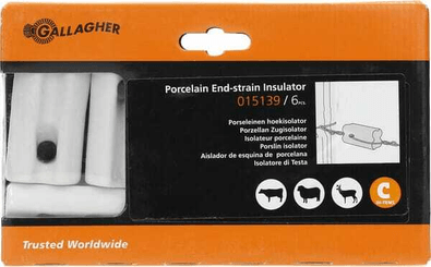 Pièces agricoles - Cloture,Jardin & Sylviculture - 6 Isol. coin porcelaine rect.