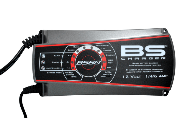Pièces Quad & Motos - Electrique - Chargeur de batterie pro-intelligent BS BATTERY BS60 - 12V 1/4/6A