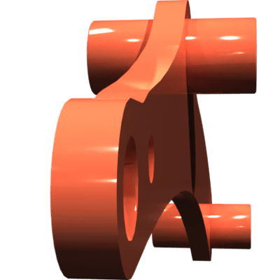 Pièces agricoles - Pièce divers - guidon soudé -peint-