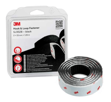 Chimie - Chimie divers - Bande auto-agrippante SJ352D Scotchmate noir 5 m x 25 mm 3 M