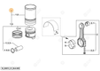 ensemble (complet) piston/cylindre Deutz-Fahr origine