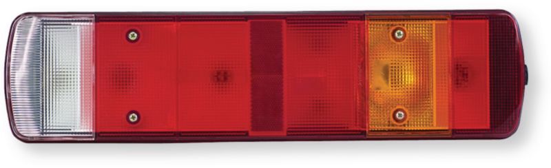Automobile - Consommables et accessoires auto. - Feu arrière gauche avec feu d'encombrement latéral multifonctions type Volvo/Scania clignotant BA15S 21W, Stop BA15S 21W, recul