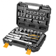 COFFRET CLIQUET 1/4 & 1/2 45 PIECES TOLSEN (15142)