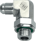 Coude 9/16" JIC x 3/8" BSP SS