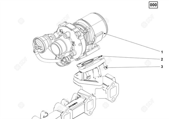 Pièces agricoles - Pieces moteur - TURBOCHARGER Deutz-Fahr origine