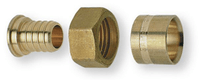 Raccord écrou tournant droit pour tube PER 20x25mm filetage femelle 3/4" (par 1)
