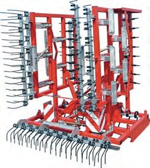Materiels - Herse de prairie - Herse de prairie 7,20 mètres dents vibrantes - équipements arrières dents étrilles