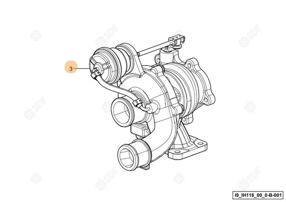 Pièces agricoles - Pieces moteur - TURBOCHARGER-KE3 Deutz-Fahr origine