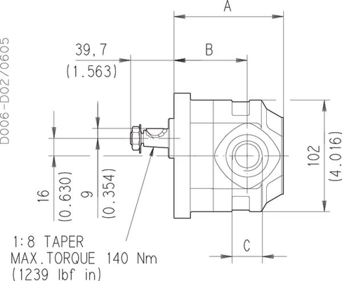 Pièces agricoles - Hydraulique - Moteur KM20.11, 2R0-82E2-LGD/GD-N