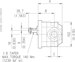 Pièces agricoles - Hydraulique - Moteur KM20.11, 2R0-82E2-LGD/GD-N