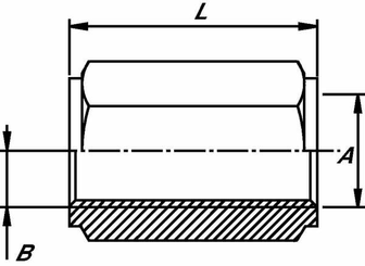 Pièces agricoles - Hydraulique - Douille hexagonale 1 1/2 BSP