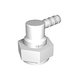 RACCORD CANNELE COUDE FEMELLE 1/2x10MM