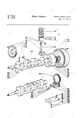 Pièces agricoles - Pieces moteur - DEMI-COUSS.DE PALIER Deutz-Fahr origine