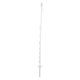 Piquet de clôture, polypropylène, standard 130 cm blanc DS (10x)