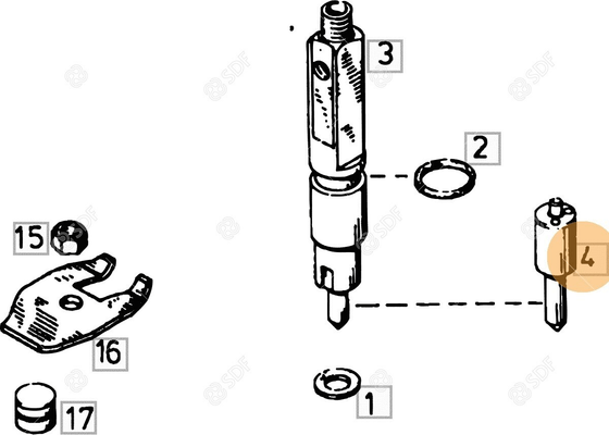 Pièces agricoles - Pieces moteur - INJECTEUR Deutz-Fahr origine