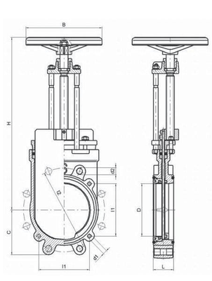 Pièces agricoles - Hydraulique - Vanne à guillotine 8" avec volant