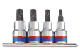 Jeu de 4 douilles 1/2" Spline courte M6-M8-M10-M12