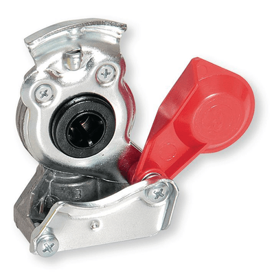 Automobile - Consommables et accessoires auto. - Main de frein pour poids-lourds tracteur ou porteur avec clapet rouge filetage 16x150 (par 1)