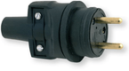 Fiche de raccordement mâle caoutchouc 10/16 A - 250 V - IP44 (par 1)