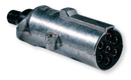 Raccord/fiche aluminium 24V 7 pôles, Type N (par 1)