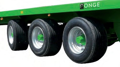 Materiels - Plateau fourrager - Plateau semi-porté 11,7 mètres 32 tonnes TRIDEM SUIVEUR - freinage double ligne pneumatique