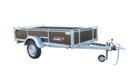 REMORQUE COTES BOIS 251x133x40 jantes noires PTAC : 500 kg partiellement démontée