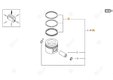 JEU DE SEGM.PISTON Deutz-Fahr origine