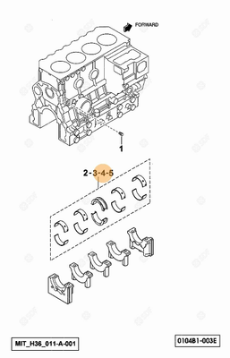 Pièces agricoles - Pieces moteur - SEMIBRONZINA BANCO Deutz-Fahr origine