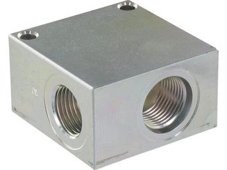 Pièces agricoles - Hydraulique - Boîtier acier 10/2 1/2 BSP