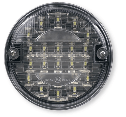 Automobile - Consommables et accessoires auto. - Feu arrière rond recul Ø 140 mm LED 24 volts, entré de câble par passe-fil. (par 1)