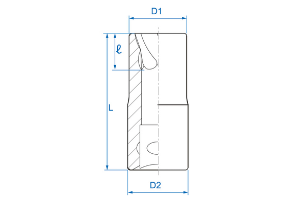 Outils - Outils divers - Douille 1/2" pour écrous endommagés 12mm