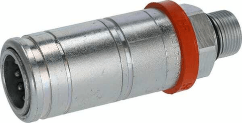 Pièces agricoles - Hydraulique - Coupleur femelle M22x1,5, passe cloison, court