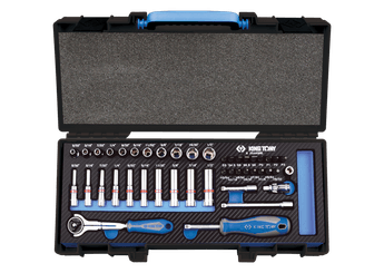 Outils - Outils divers - Coffret de douilles et accessoires1/4" 6 pans EVAWAVE - 44 pièces
