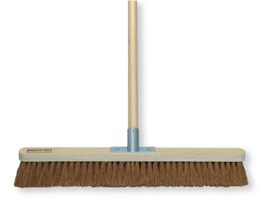 Outils - Outils divers - Balai coco support bois 60 cm avec douille métal pour manche bois diamètre 28 mm. (par 1)