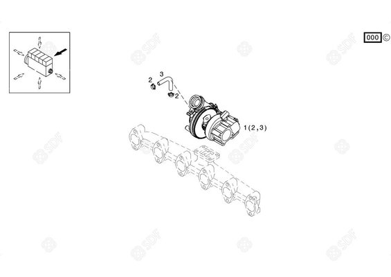 Pièces agricoles - Pieces moteur - TURBO COMPRESSEUR Deutz-Fahr origine