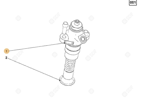 Pièces agricoles - Pieces moteur - POMPE Deutz-Fahr origine