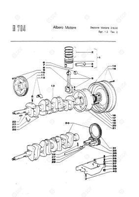 Pièces agricoles - Pieces moteur - SERIE DE SEGMENTS Deutz-Fahr origine