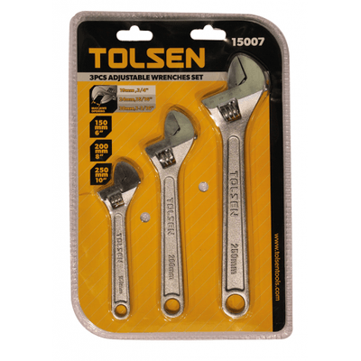 Outillage a main - Clés - KIT 3 CLES A MOLETTE (15007)