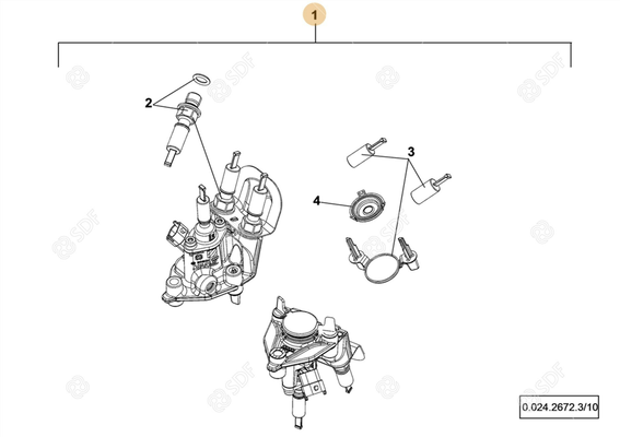 Pièces agricoles - Pieces moteur - injecteur complet Deutz-Fahr origine