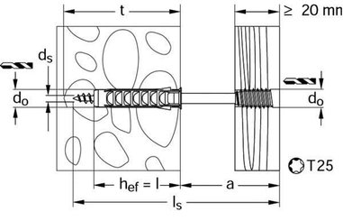 Pièces agricoles - Fasteners - Vis d'écartement ASL 6x100 zinguée 100x