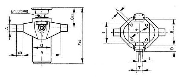 Pièces agricoles - Hydraulique - Vérin télescopique 6T-3 exten.