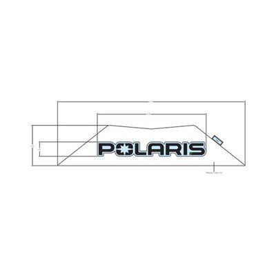 Pièces Quad & Motos - Pièces communes - DECAL-POLARIS BLK Polaris origine