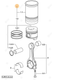 ensemble (complet) piston/cylindre B Deutz-Fahr origine