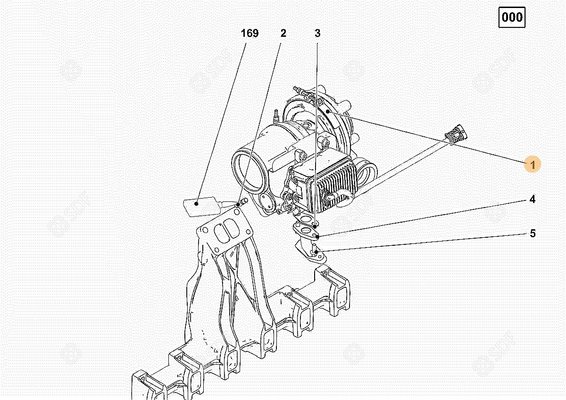 Pièces agricoles - Pieces moteur - TURBO COMPRESSEUR Deutz-Fahr origine