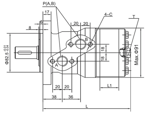 Pièces agricoles - Hydraulique - Moteur orbital 160cc Kramp
