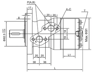 Pièces agricoles - Hydraulique - Moteur orbital 160cc Kramp