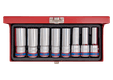Coffret de douilles longues, 8 pièces