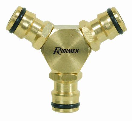 Arrosage - Raccords laiton - RACCORD TRIPLE MALE LAITON SUR CARTE